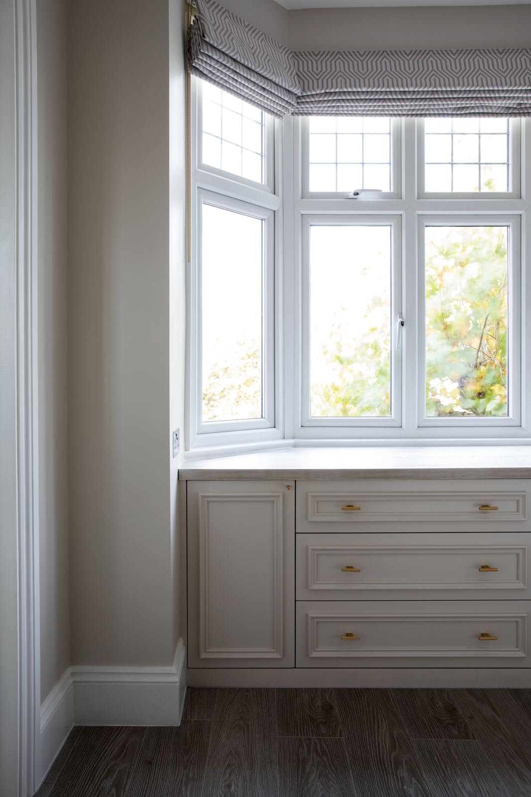 Bay window seat and storage made by Relm Bespoke 4