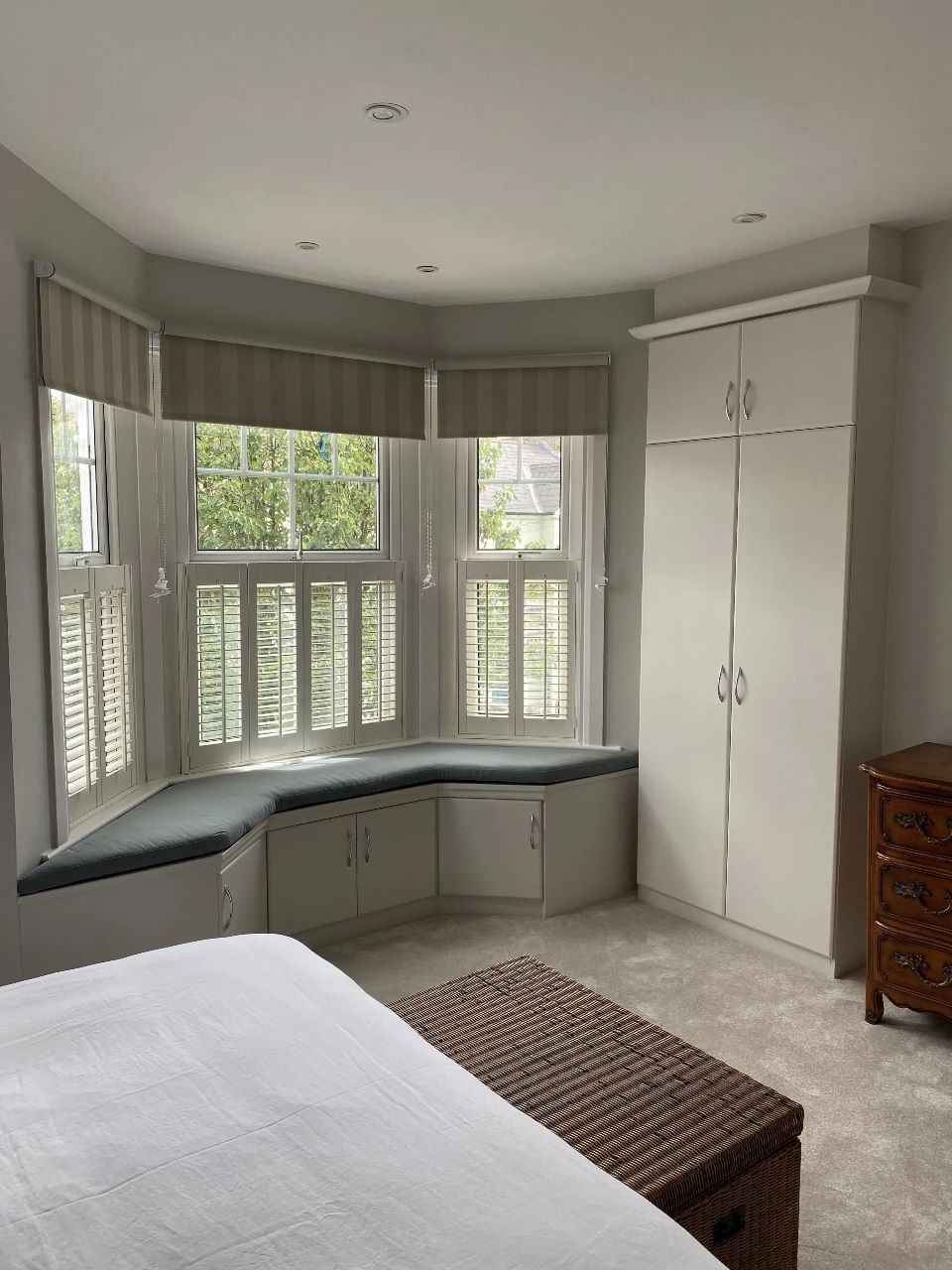 Bay window seat and storage made by Relm Bespoke 8