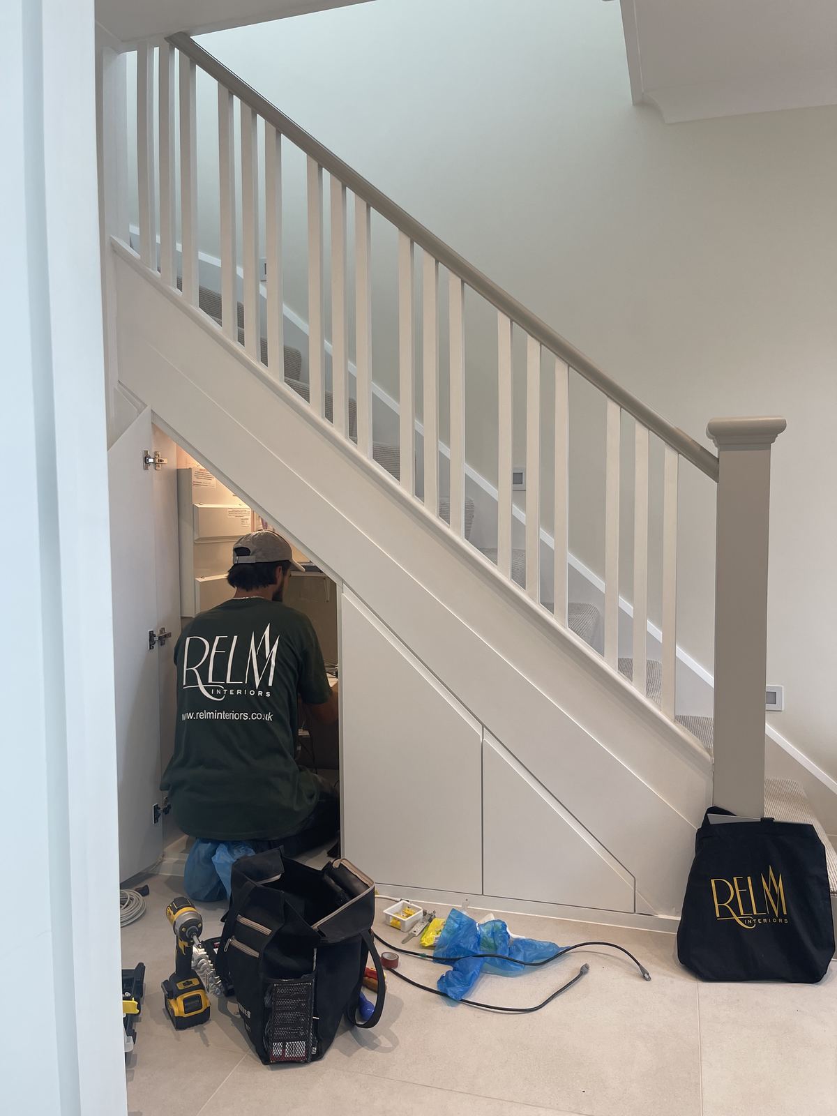 Under stairs storage made by Relm Bespoke 2